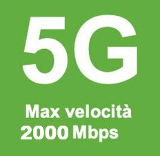 Bollino verde AGCOM 5G — max velocità 2000 Mbps