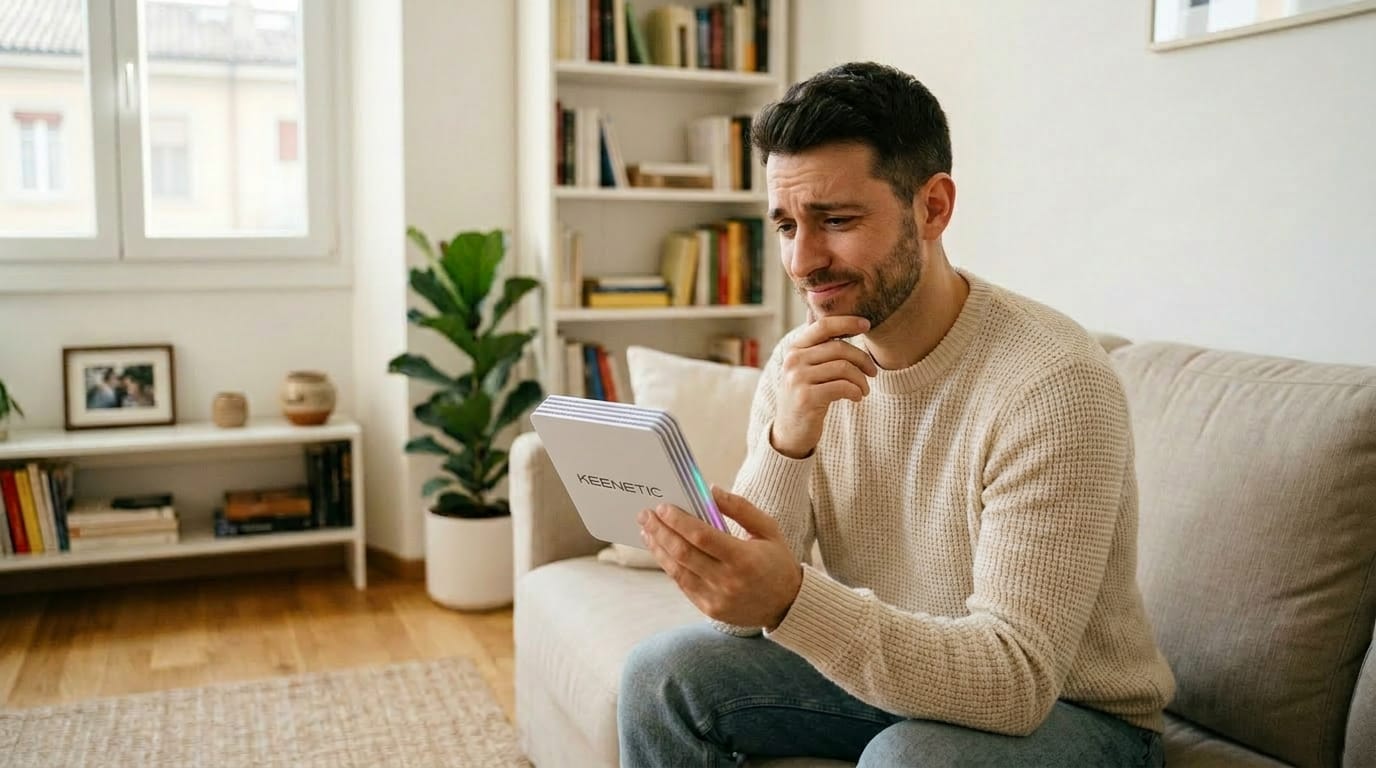 foto: router WiFi su una mensola in un soggiorno luminoso